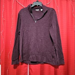 NWOT CALVIN KLEIN Purple Quarter-Zip Pullover